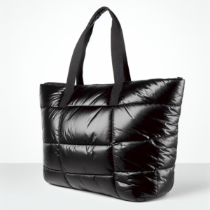 Tote bag Black Puffer – Matelassé oversized