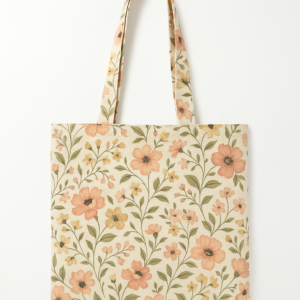 Tote Bag Fleuri Printemps - Motif Floral Élégant